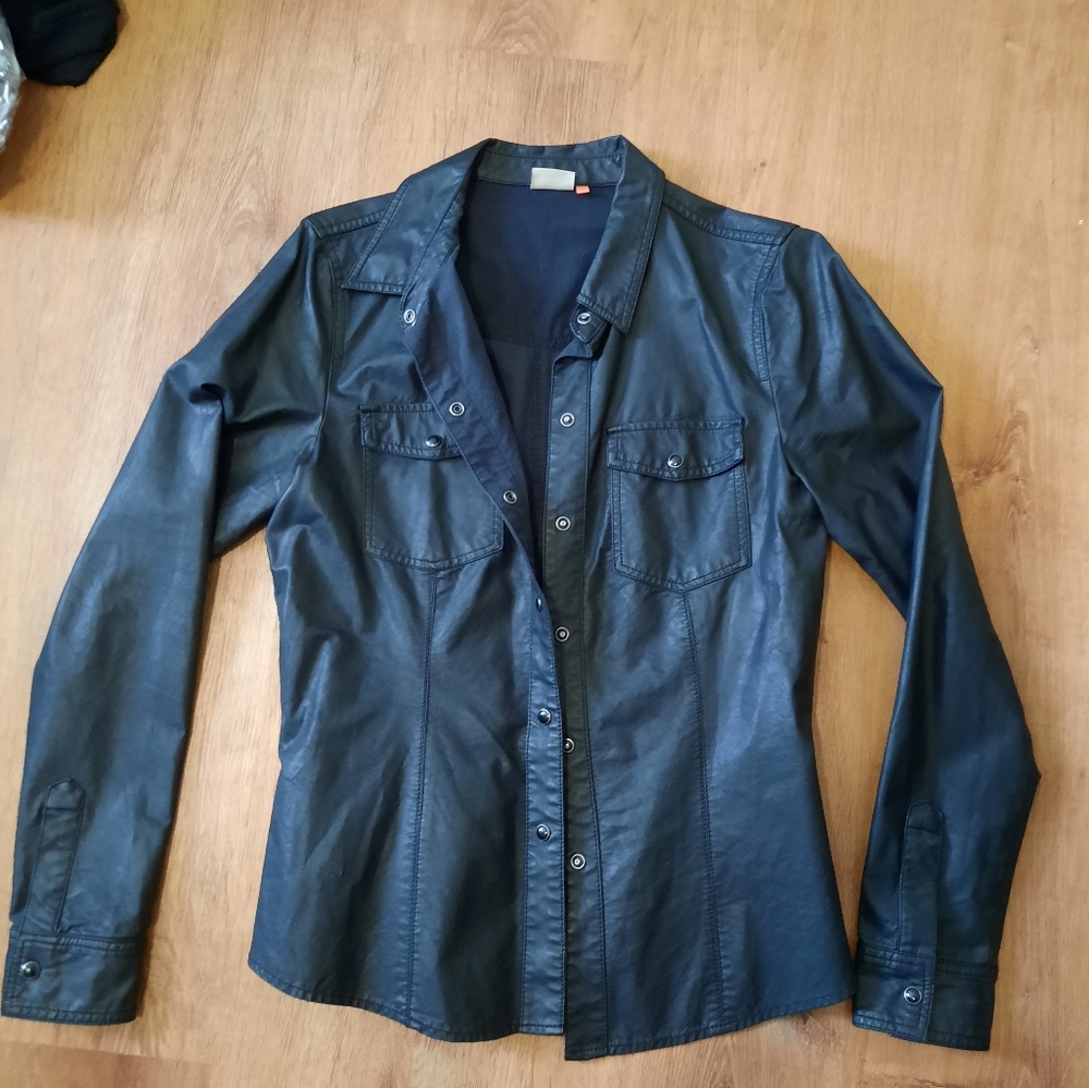 Only Black Button Down Shirt for Women